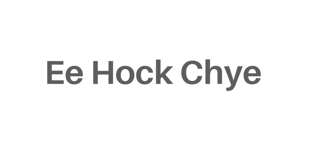 Ee Hock Chye