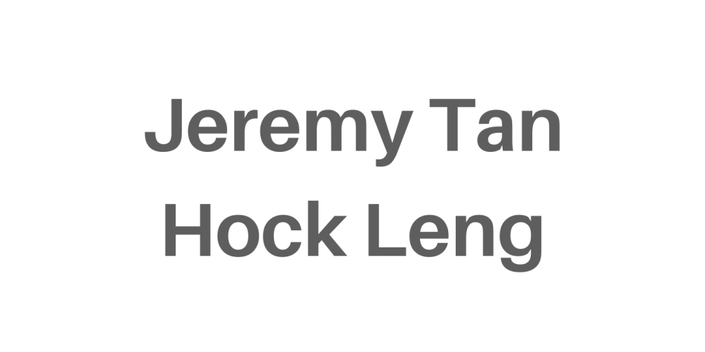 Jeremy Tan Hock Leng
